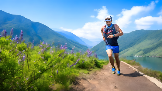 Trail Runner fueled by Long Run Coffee Electrolyte Infused Coffee