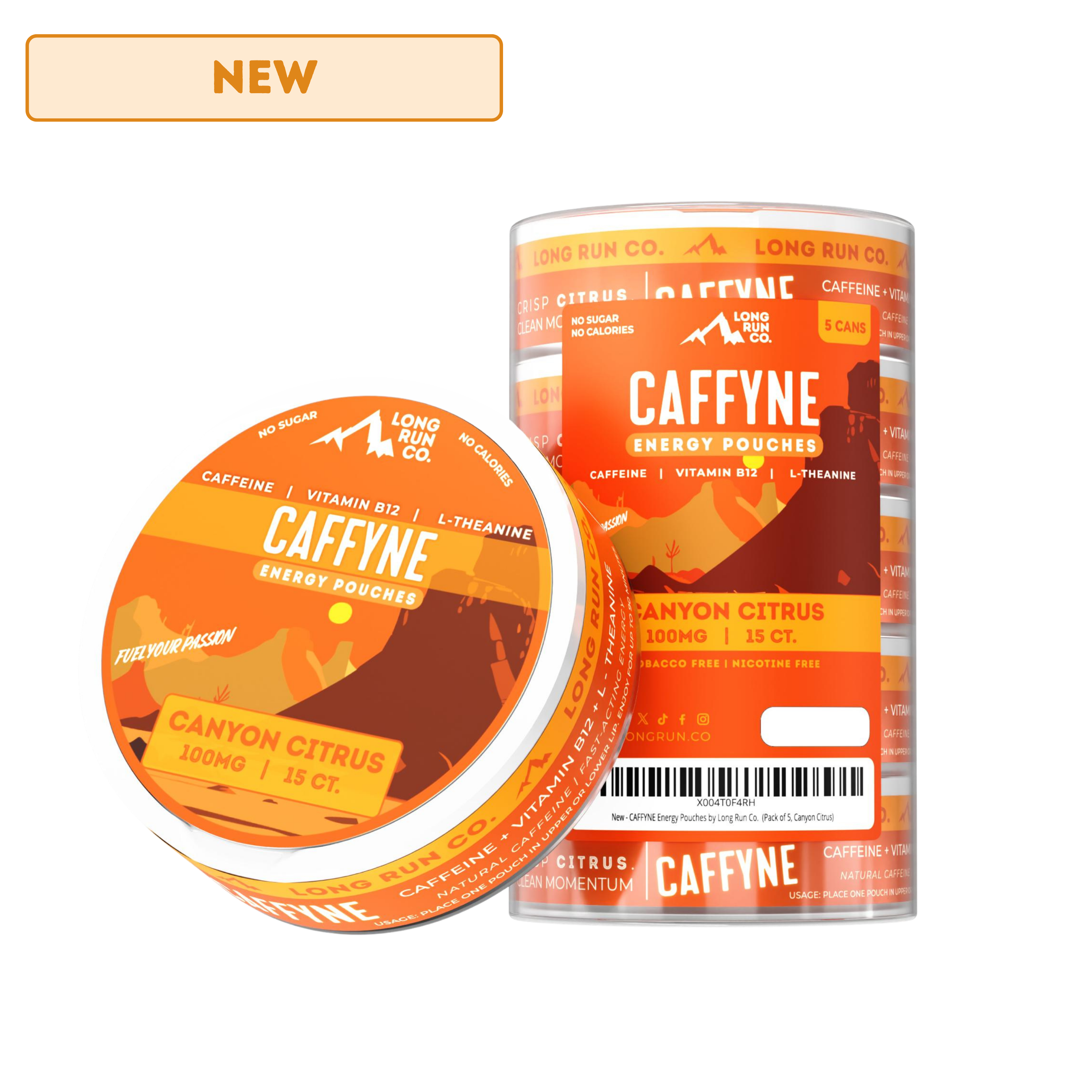 Caffyne Energy Pouches - Canyon Citrus