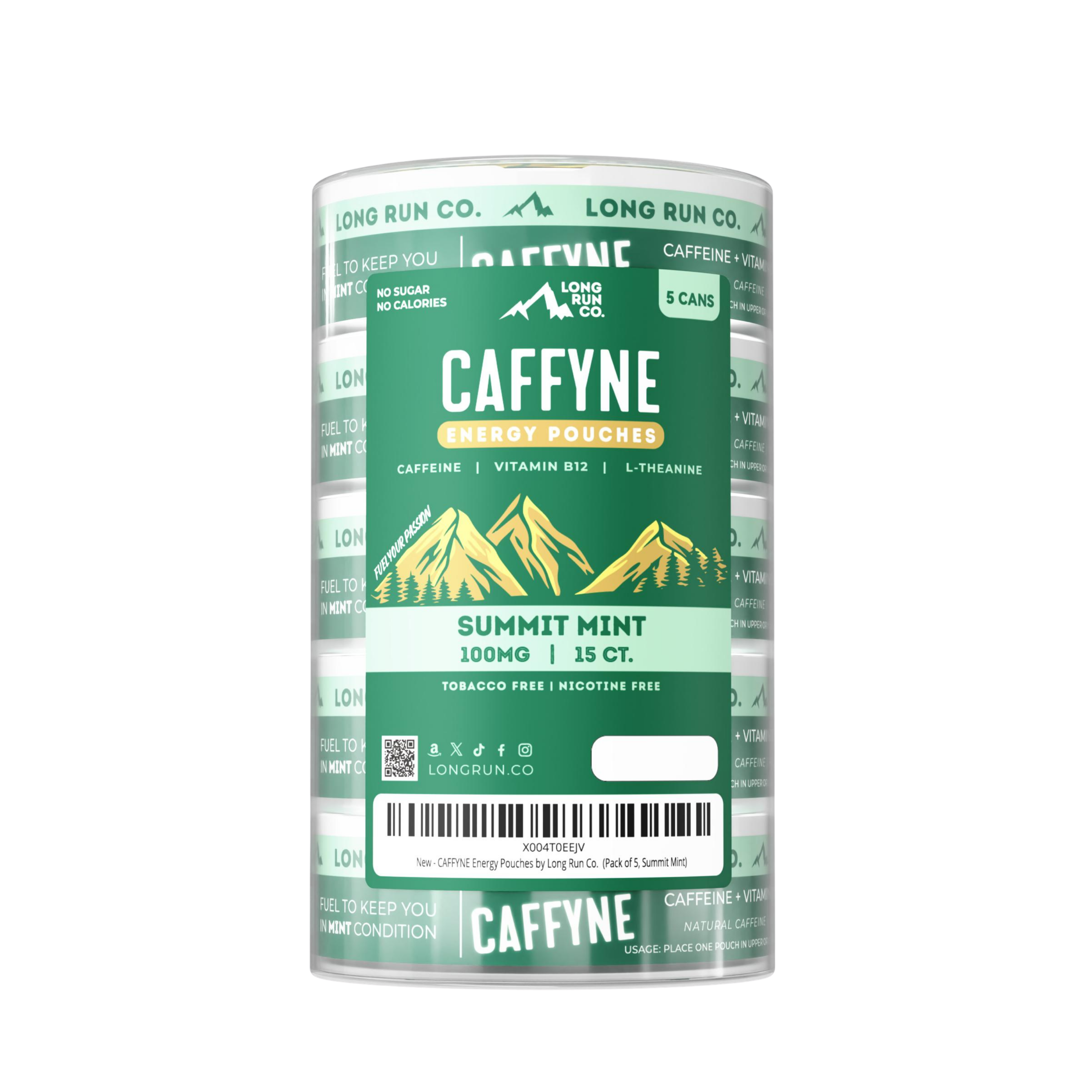 Caffyne Energy Pouches - Summit Mint