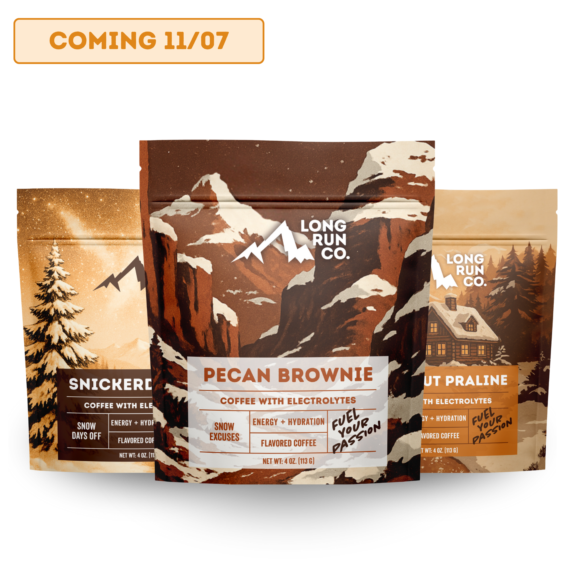 Holiday Set: Pecan Brownie / Snickerdoodle / Chestnut Praline